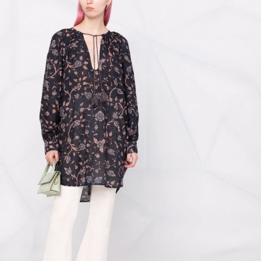 ULLA JOHNSON FLORAL PRINT MINI DRESS